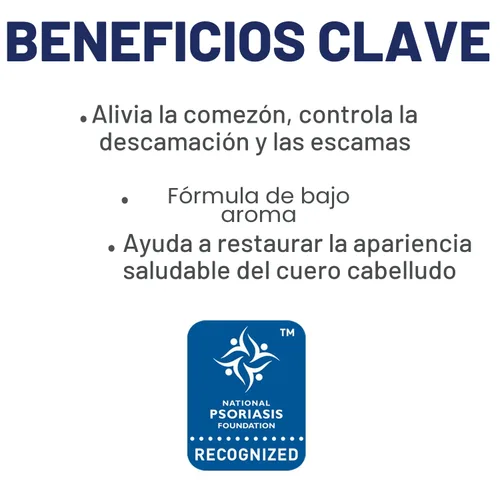 Vista 6 de MG217 Champú para la psoriasis con alquitrán de hulla, tratamiento terapéutico del cuero cabelludo, controla la picazón, descamación