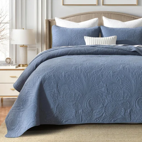 Vista 11 de Edredones Amarillos Tamaño Queen, Juego de Ropa de Cama de Algodón, Edredón Amarillo Gris Blanco, Ropa de Cama Rayada Tamaño Queen, Edredón de Lujo
