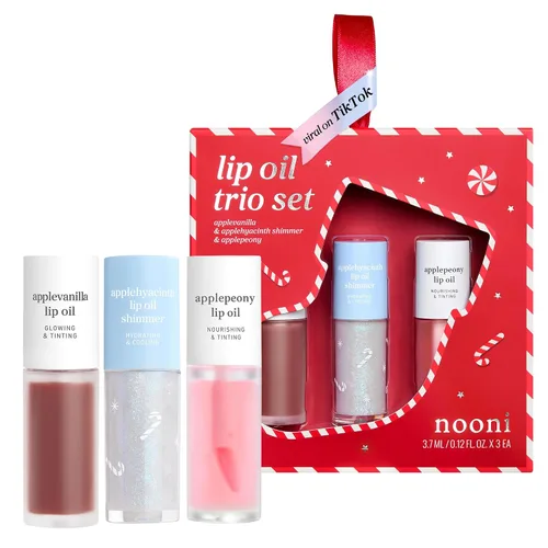 Vista 13 de NOONI Lip Oil Set 5EA - 2026 Holiday Limited Tinted Plumping Lip Gloss
