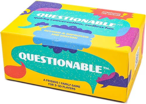 Vista 2 de Questionable - El mejor juego de cartas Rompehielos para que los adultos hablen - Juego de cartas para la noche de juego semanal de las familias