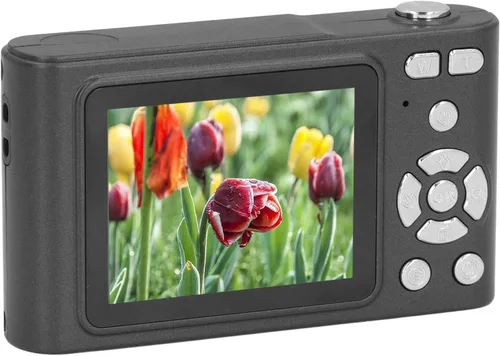 Vista 8 de Cámara digital HD Vintage 4K 2.4in 48MP 16X Zoom sin vibración para fotografía, grabación de video, viajes (negro)