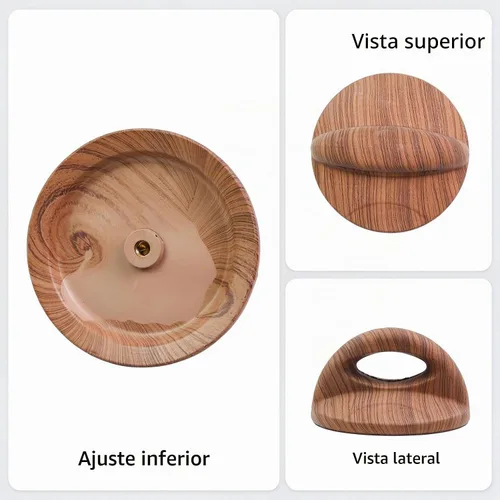 Vista 3 de Woogim 2 piezas de madera para tapa de olla