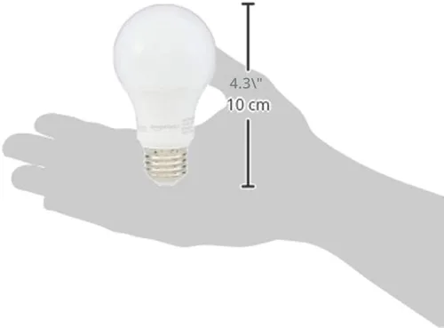Vista 8 de Amazon Basics - Bombillas LED no regulables, eficientes energéticamente, de larga duración, equivalente a 40 W, 6 W, base estándar E26, 2700 K, vida