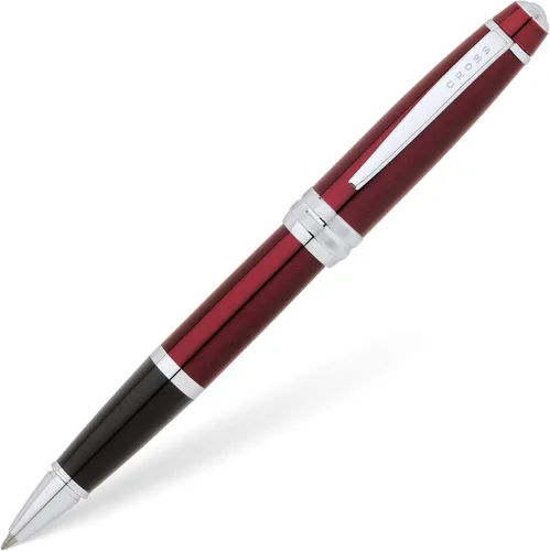 Vista 9 de Cross Bailey Bolígrafo Rollerball Recargable Presentado en una Caja de Regalo Premium - Punta Media, Tinta Negra, Negro