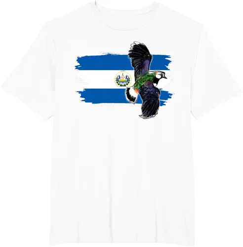 Vista 11 de Camiseta con la bandera de El Salvador, mapa de El Salvador, camiseta de Salvador para mujer, Negro