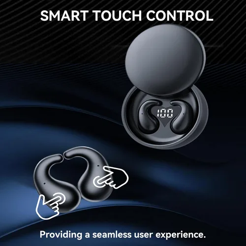 Vista 7 de Auriculares pequeños invisibles para dormir de lado, auriculares inalámbricos Bluetooth planos, con enmascaramiento de ruido, auriculares discretos