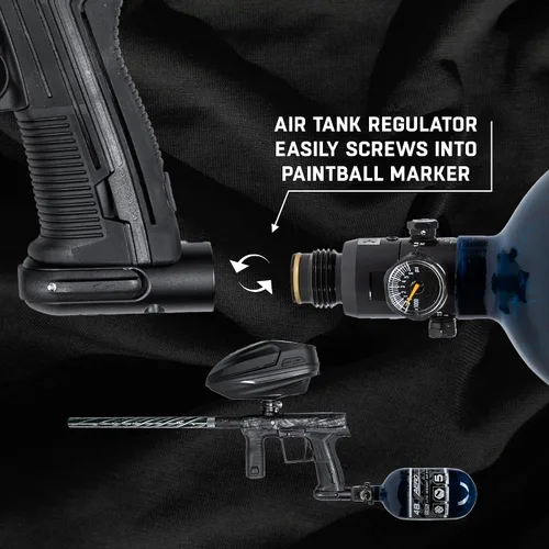 Vista 8 de HK Army Aerolite de fibra de carbono HPA Sistema de tanque de aire comprimido para paintball