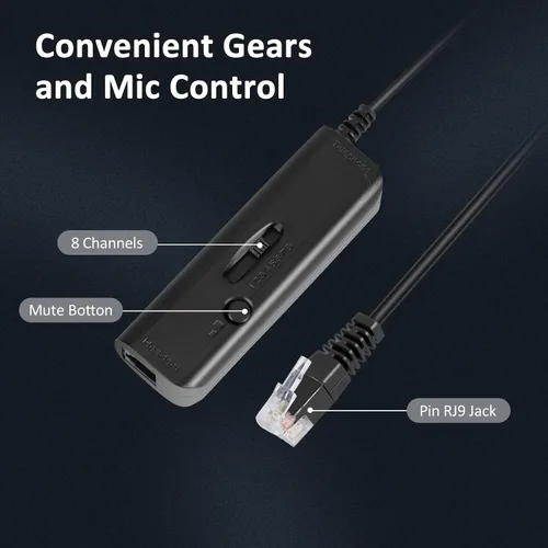 Vista 7 de AGPtEk – teléfono intercomunicador centro de llamadas con auricular., Reemplazo para audífonos