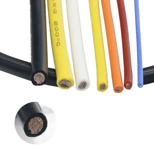 Vista 5 de Cable eléctrico resistente al calor de 3.3 ft, cable de silicona ultra suave, línea de cobre flexible de alta temperatura, 11, 10, 8, 7, 6, AWG