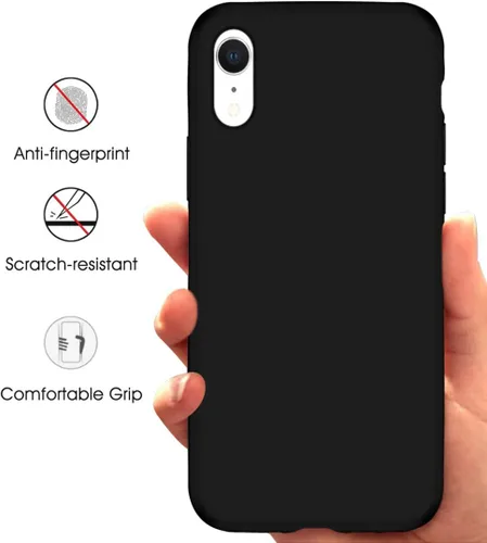 Vista 3 de Compatible with iPhone XR Case, Drop Protection Liquid Silicone Gel Rubber Full Body Bumper Cover with Soft Microfiber Shockproof Phone Case for