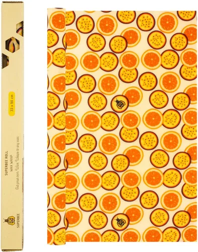 Vista 12 de SUPERBEE Envolturas reutilizables de cera de abeja para alimentos, rollo de cera de abeja XL (35 x 13 pulgadas), papel de envoltura de abejas
