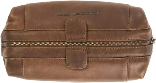 Vista 3 de Chesterfield Brand The Toiletry Bag VINCE Cuero para hombres y mujeres Bolsa de cosméticos de afeitado de viaje, organizador grande de maquillaje