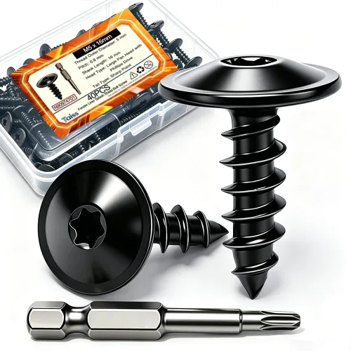 Vista 12 de Taiss 30 tornillos M4.2-0.056x0.787 in para protección contra salpicaduras compatibles con múltiples modelos bajo las marcas Ford y Chevrolet
