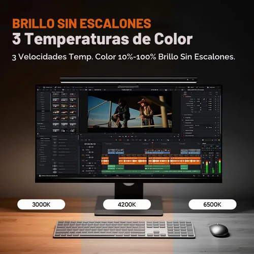 Vista 7 de LYMAX Barra de luz para monitor de computadora