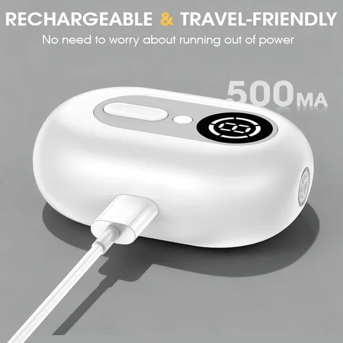 Vista 6 de Cortaúñas eléctrico 4 en 1 para personas mayores y bebés, recortadora recargable por USB con 2 velocidades, cubierta magnética y colector