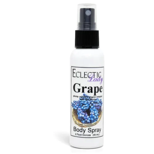 Vista 12 de Eclectic Lady Spray corporal de uva, doble fuerza, 2 onzas, niebla corporal