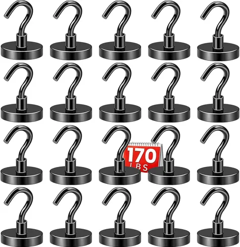 Vista 23 de DIYMAG - Ganchos magnéticos, 30 libras+ Imán fuerte 2026, ganchos esenciales para crucero, cabina, barco, resistentes, imanes fuertes