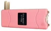 Vista 3 de 12 millones de voltios L'il Guy - Pistola paralizante rosa con linterna y funda de nailon