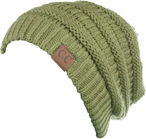 Vista 500 de C.C Trendy Warm Chunky Soft Stretch Cable Knit Beanie