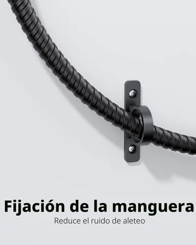 Vista 6 de Cabezal de ducha para autocaravana con manguera de acero inoxidable, cabezal de ducha de alta presión de 5 modos con interruptor de encendido