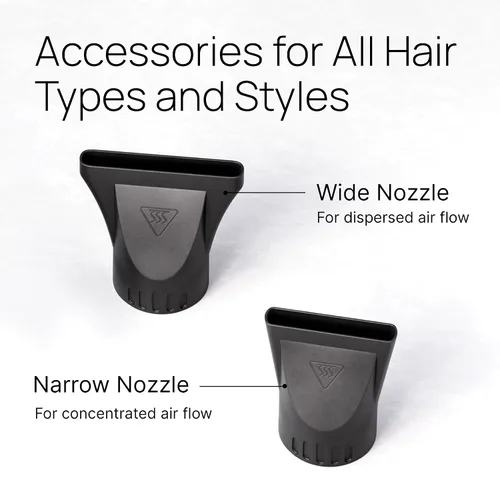 Vista 5 de TREZORO Secador de pelo profesional para mujer, secador de pelo iónico de 2000 W para salón y uso personal, potente, secado rápido y silencioso