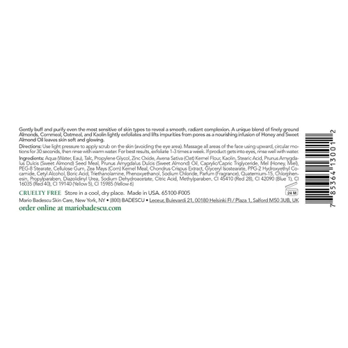 Vista 2 de Mario Badescu Exfoliante facial exfoliante que suaviza y nutre la piel