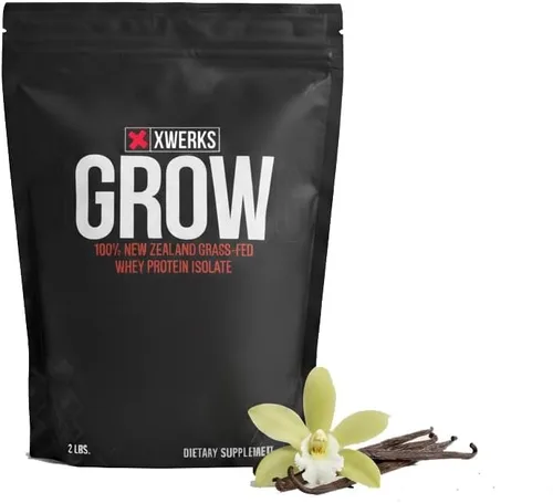 Vista 11 de Xwerks Grow, proteína en polvo de suero de grass de Nueva Zelanda (crema de chocolate)