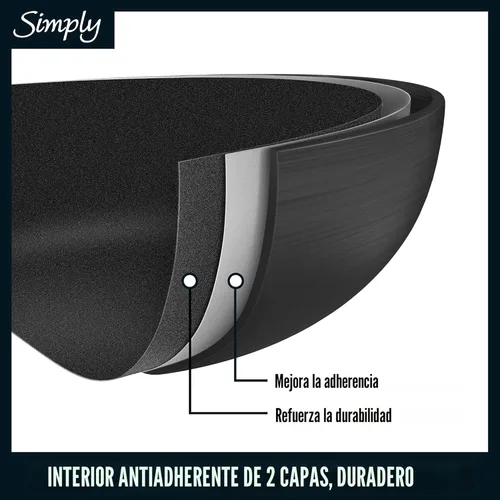 Vista 3 de Calphalon Juego de utensilios de cocina antiadherentes de 10 piezas, ollas y sartenes negras con asas de acero inoxidable que se mantienen frías