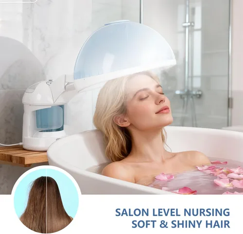 Vista 3 de Vaporizador Facial 3 en 1, Vaporizador para el Cabello, Humidificador de Aire con Niebla Caliente Hidratante, Sistema de Hidratación, Atomizador