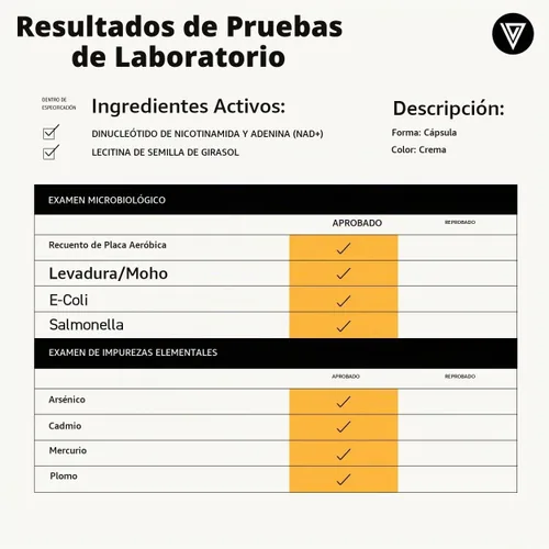 Vista 8 de Vital Vitamins NAD+ 30 ct + Cápsulas de Ácido Hialurónico 60 ct