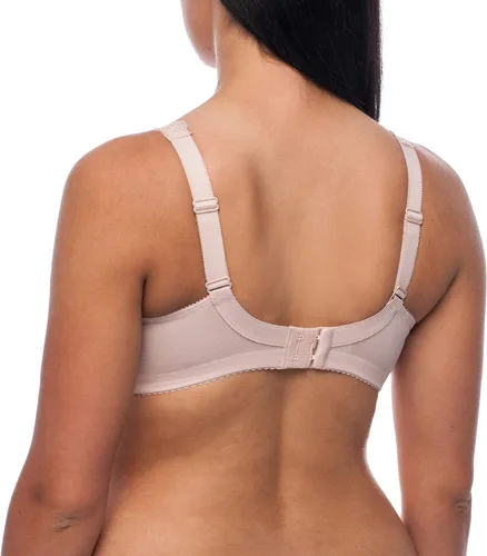 Vista 6 de frugue Sujetador reductor de encaje sin varillas para mujer, talla grande