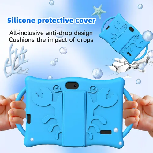 Vista 6 de Tablet Android Kids de 7 pulgadas, Tablets para Niños, 4 GB de RAM 32 GB ROM Quad Core Tablet para niños pequeños con funda a prueba de golpes
