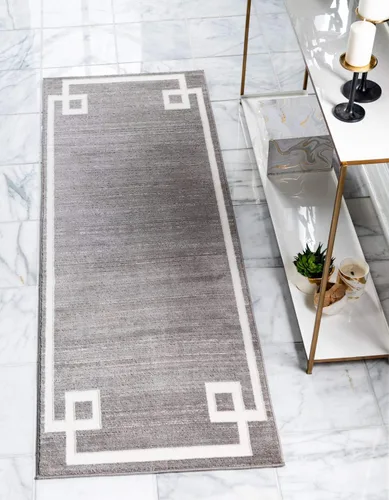 Vista 53 de Unique Loom Colección Uptown de Jill Zarin - Alfombra moderna con textura de estilo griego, color beige (1.25 x 1.85 m)