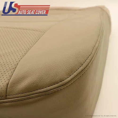 Vista 7 de 2001 para Ford F-250 F350 Lariat Driver Bottom Cubierta de asiento de cuero Pergamino TAN