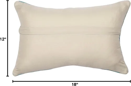 Vista 3 de Liora Manne Marina - Almohadas de fácil cuidado para interiores y exteriores, 12 x 18 pulgadas, color verde Verde Libre de Abejas