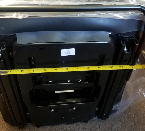 Vista 8 de DSC - Asiento de tractor universal con suspensión con reposabrazos ajustable, bolsa para documentos, asiento de respaldo alto, cinturón de seguridad