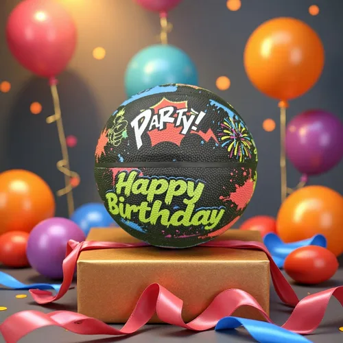 Vista 7 de Pelota de baloncesto de cuero PU JIUERYUN – Talla oficial 7 (29,5 pulgadas), Talla 6 (28,5 pulgadas), Talla 5 (27,5 pulgadas), pelota de cumpleaños