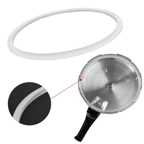 Vista 8 de Anillo de sellado de silicona para olla a presión de 7.9 in, junta de repuesto de grado alimenticio para ollas a presión de aluminio, apto