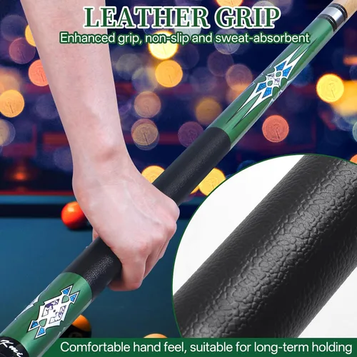 Vista 5 de Kmise 58 Inch FAS Canadian Maple Pool Cue Set