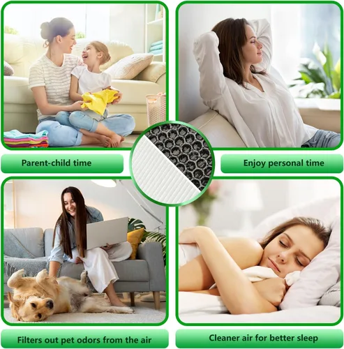 Vista 7 de Filtro humidificador de absorción, compatible con Afloia MIRO PRO, purificador de aire Kilo PRO para purificador de aire ORB 2 en 1, paquete de 2
