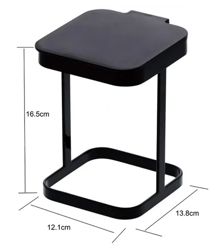 Vista 3 de Soporte para bolsa de basura para el hogar y la cocina para el coche (negro)