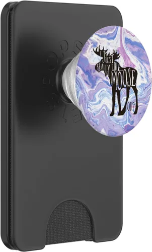 Vista 7 de Moose Popsocket azul blanco morado mármol camping regalos – PopSockets agarre y soporte para teléfonos y tabletas
