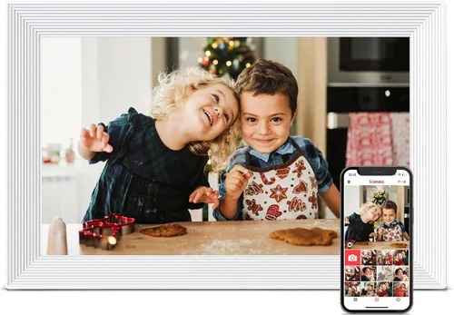 Vista 18 de Frameo Digital Frame WiFi, 15.6 inch Digital Picture Frame Large Display