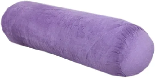 Vista 9 de Almohada redonda de terciopelo suave, cojín de cintura para sofá cama, almohada cilíndrica larga para cuello cervical con funda de almohada lavable