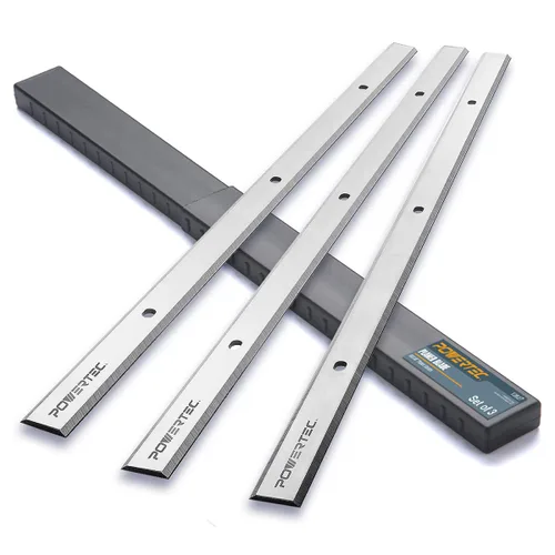 Vista 7 de POWERTEC Cuchillas cepilladoras de 13 pulgadas para cepilladoras Ridgid TP1300, TP13001, TP13002, repuesto para cuchillos cepilladores AC8630, juego