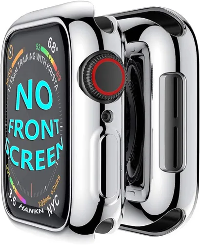 Vista 10 de Funda de TPU suave para Apple Watch Series 11 10 de 42 mm, cubierta de carcasa de iWatch con protección contra golpes chapada de TPU suave