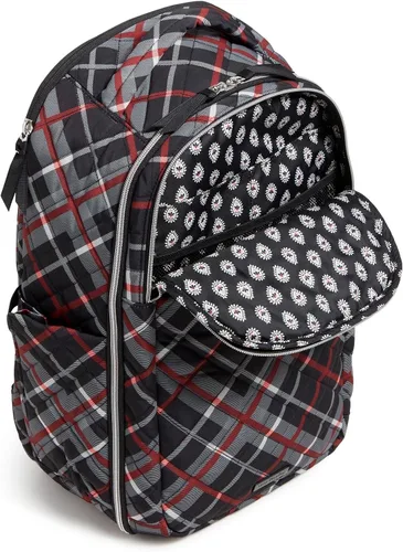 Vista 3 de Vera Bradley Mochila de sarga de rendimiento para mujer, Paris Plaid