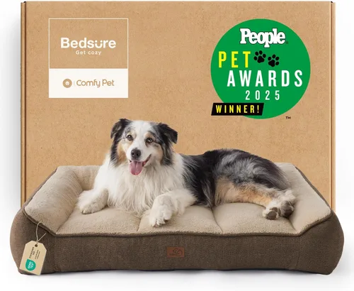 Vista 33 de Bedsure SupportMax® - Camas ortopédicas extra gruesas para perros de tamaño Negro