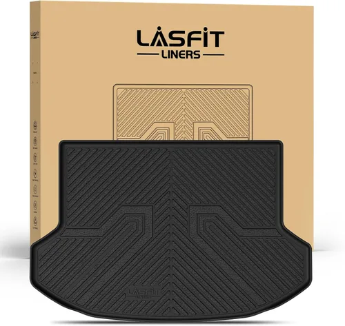 Vista 19 de LASFIT Alfombrillas de Piso Compatibles con Nissan Armada 2017-2018 / Infiniti QX56 2011-2013 / Infiniti QX80 2014-2018, TPE Para Todo Clima Ajuste