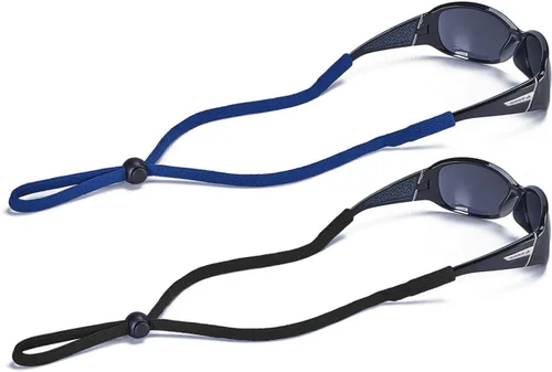 Vista 10 de 2-Pack Universal Eyeglasses Strap Adjustable Lanyard Eyewear Retainer, 24" Negro